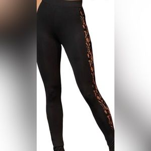Shein lace elastic waist leggings